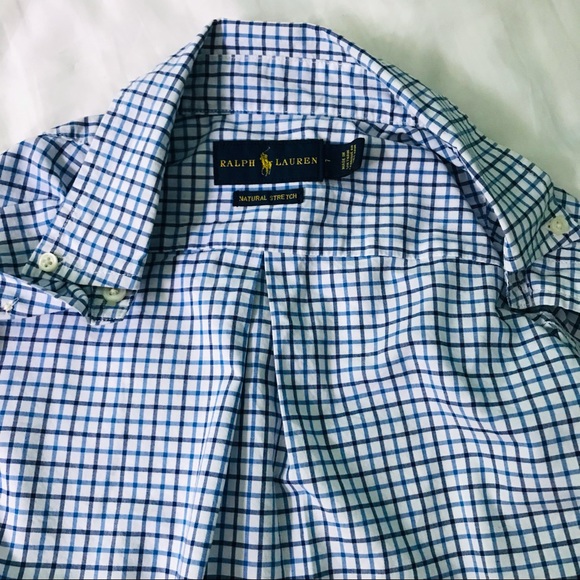 Ralph Lauren Boys Blue Gingham Button Down - Picture 5 of 9